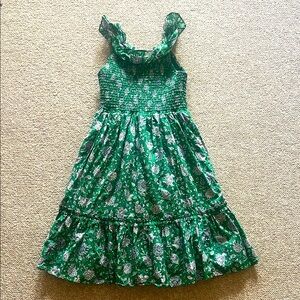 J. Crew Crewcuts Green Floral Dress (size 10) - Worn once, great condition!